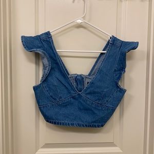 Denim Cropped top
